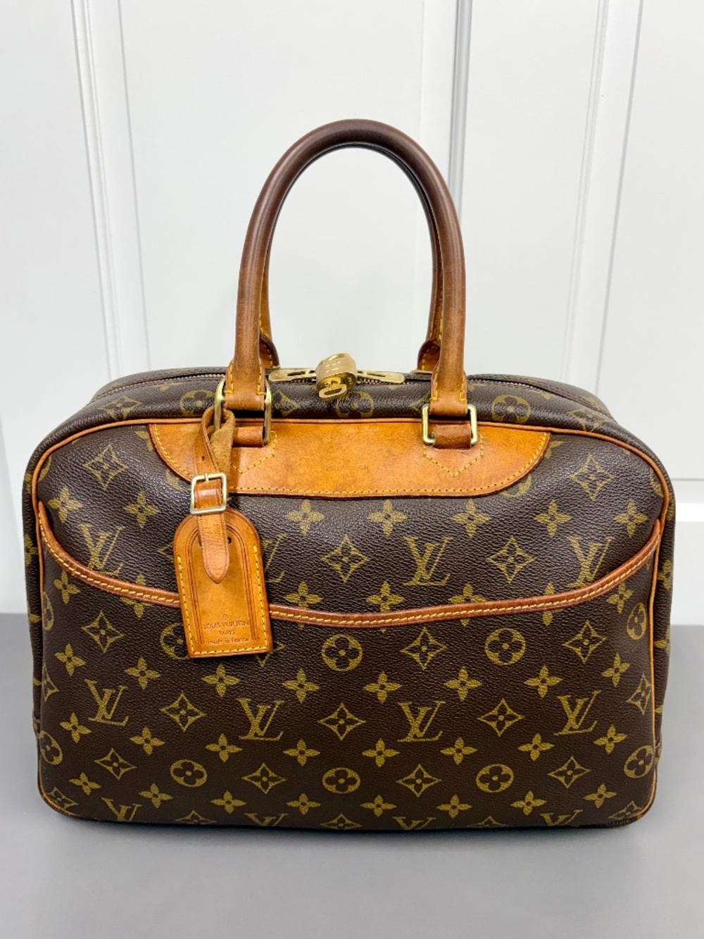 Louis Vuitton Deauville Handbag Monogram Canvas